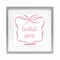 Stupell Industries Bookish Girlie with Bow Framed Print Under Glass, design by Lucille Price